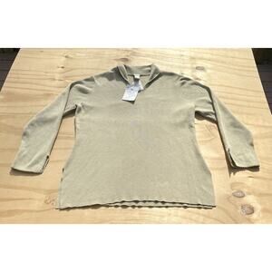 J. Jill Long Sleeve Sweater Beautiful Women's‎ 100% Cotton Light Olive Sz XL New